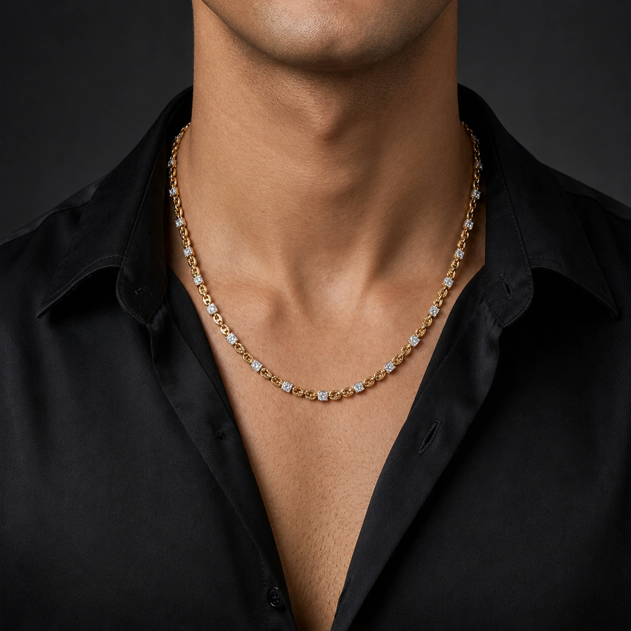 Square Diamond Link Chain